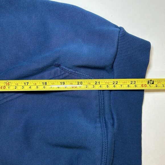 Adidas Originals Blue Hoodie Oversized Women’s size medium Adicolor Trefoil - Picture 6 of 7